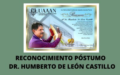 Reconocimiento Póstumo Dr. Humberto De León Castillo