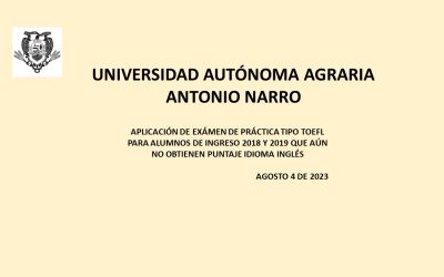 EXÁMEN PRÁCTICO TOEFL AGOSTO 2023