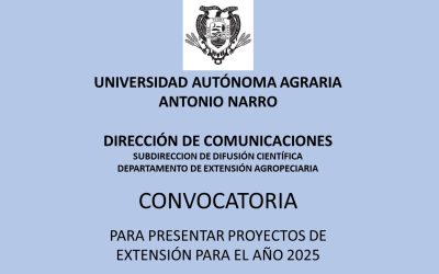 CONVOCATORIA PROYECTOS DE EXTENSIÓN 2025